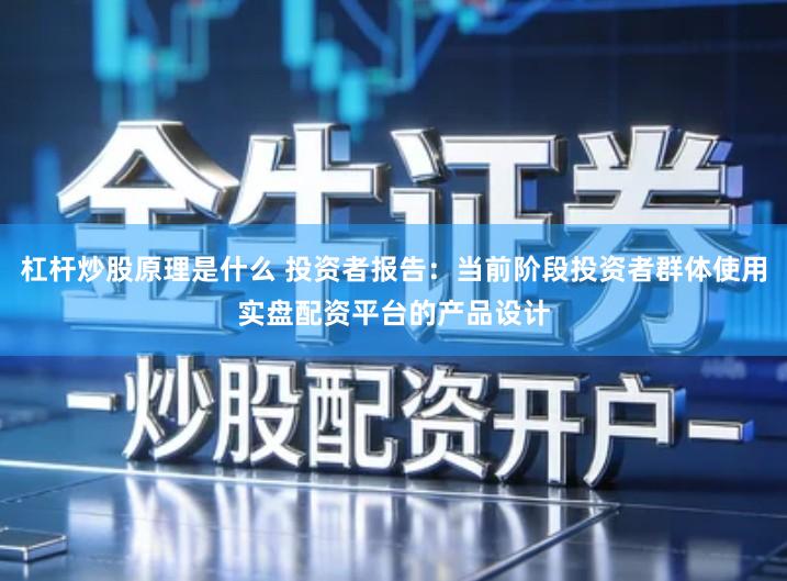 杠杆炒股原理是什么 投资者报告：当前阶段投资者群体使用实盘配资平台的产品设计