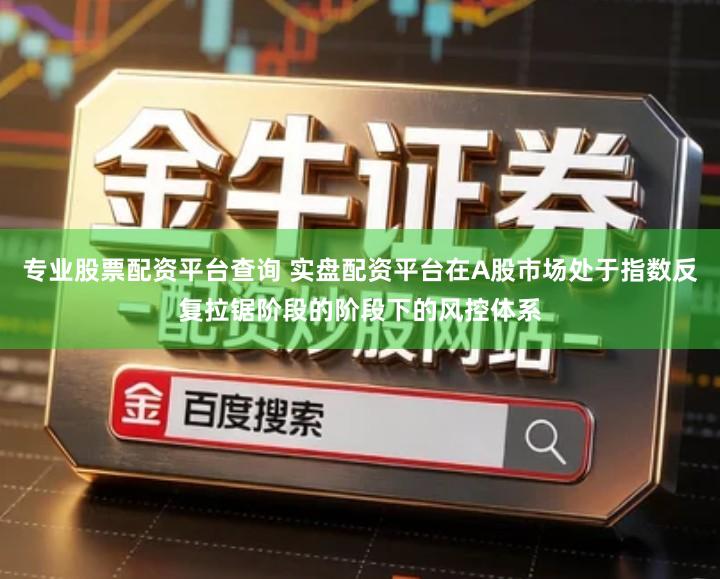 专业股票配资平台查询 实盘配资平台在A股市场处于指数反复拉锯阶段的阶段下的风控体系