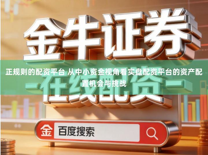 正规则的配资平台 从中小资金视角看实盘配资平台的资产配置机会与挑战