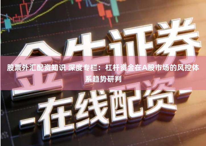 股票外汇配资知识 深度专栏：杠杆资金在A股市场的风控体系趋势研判